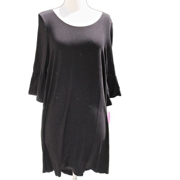 Kate Spade Women's Black & Pink Nightgown Romantic Bell Sleeve Flowy Size S NEW - Picture 4 of 15